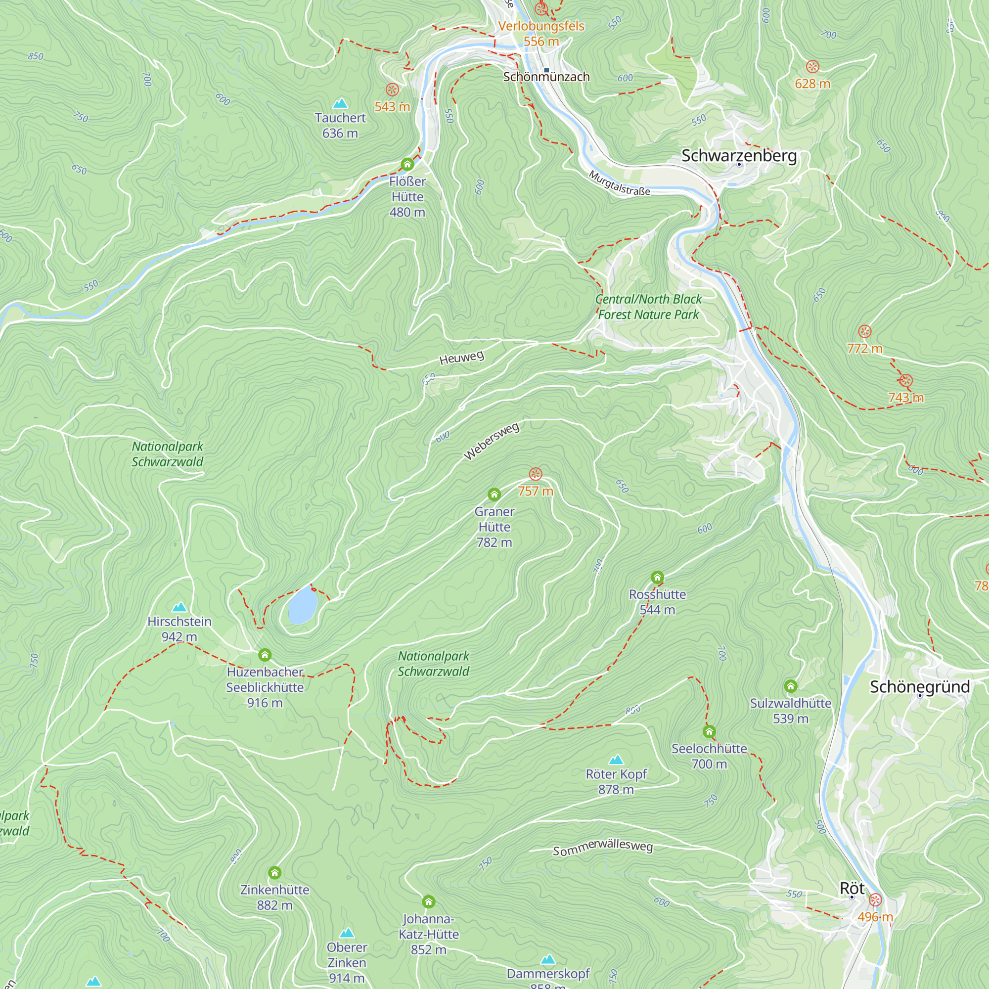 Graner Hütte map