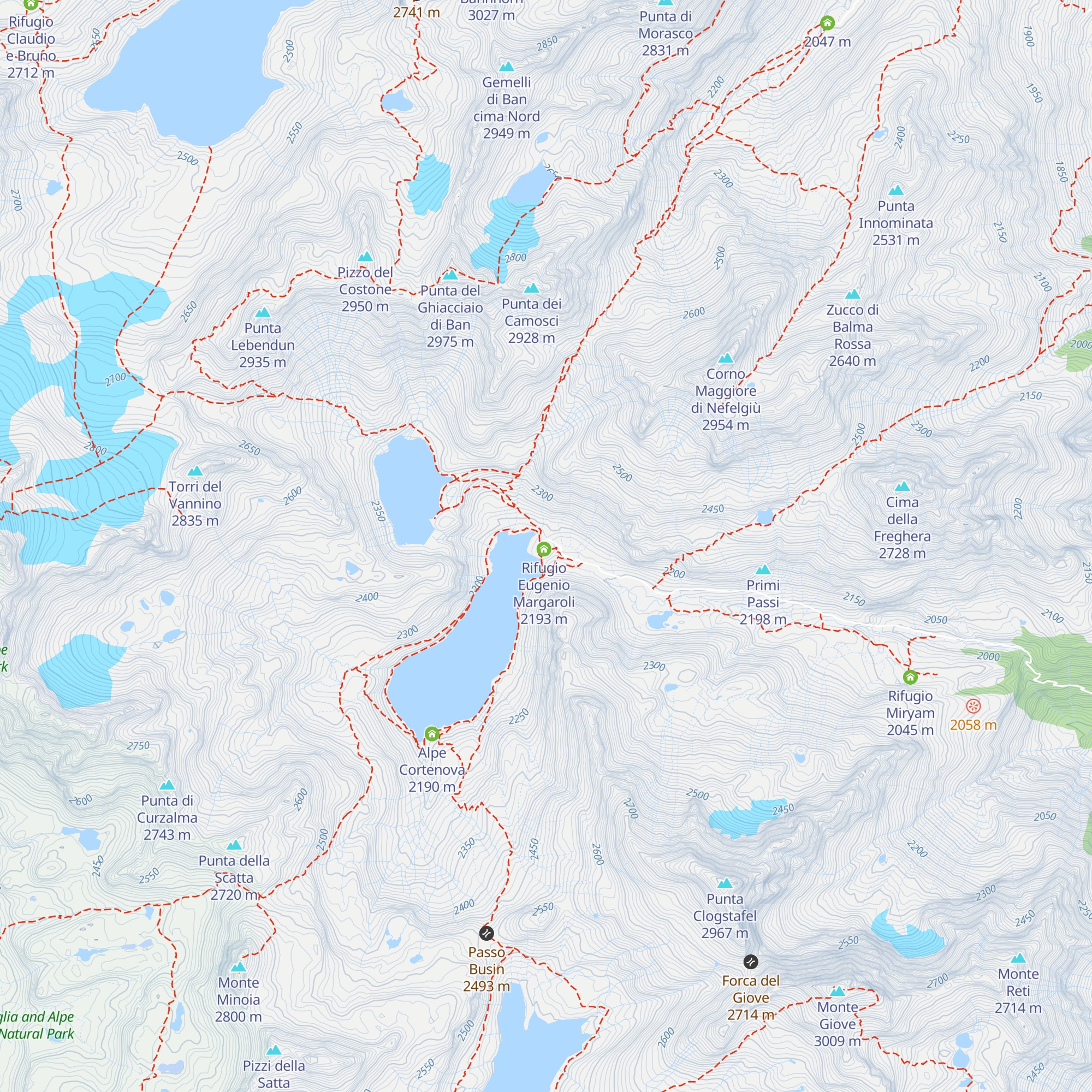 Bivacco Italo Valmaggia map