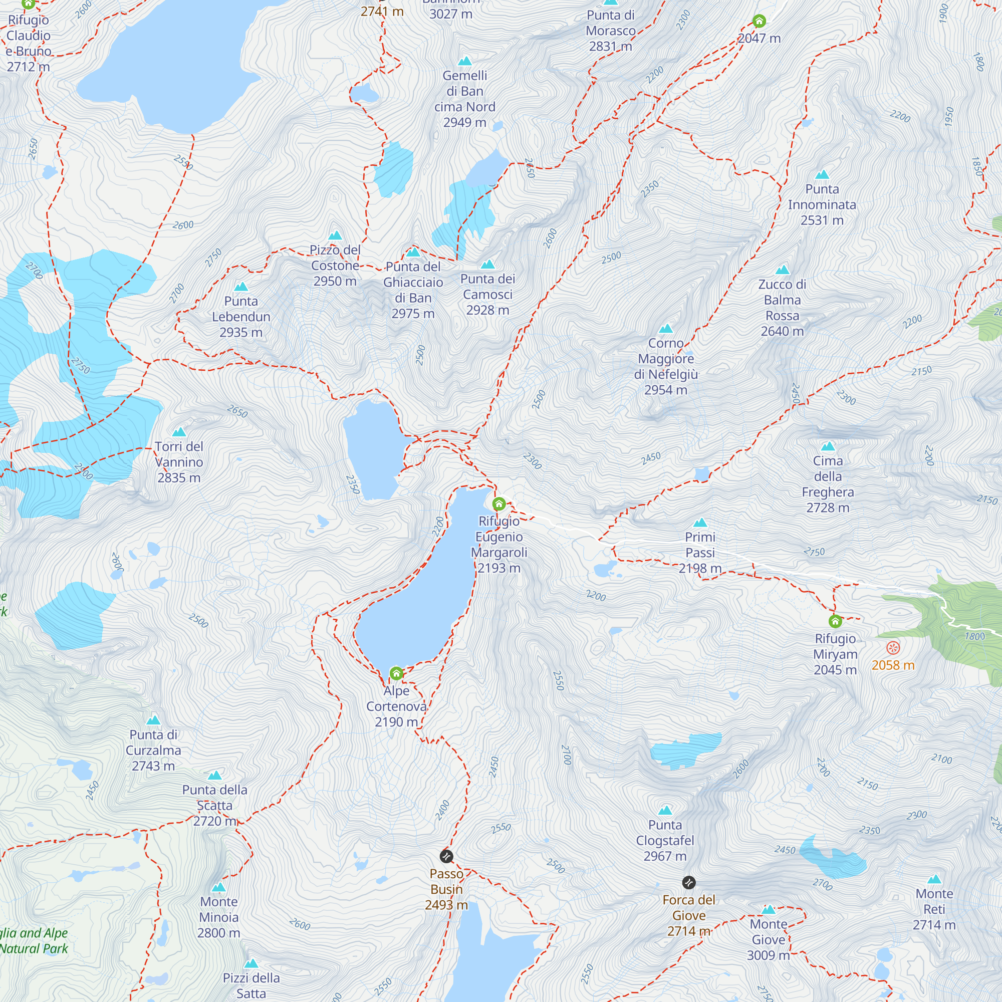 Bivacco Italo Valmaggia map