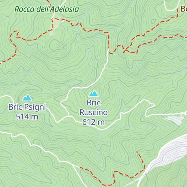 Map of Bric Ruscino