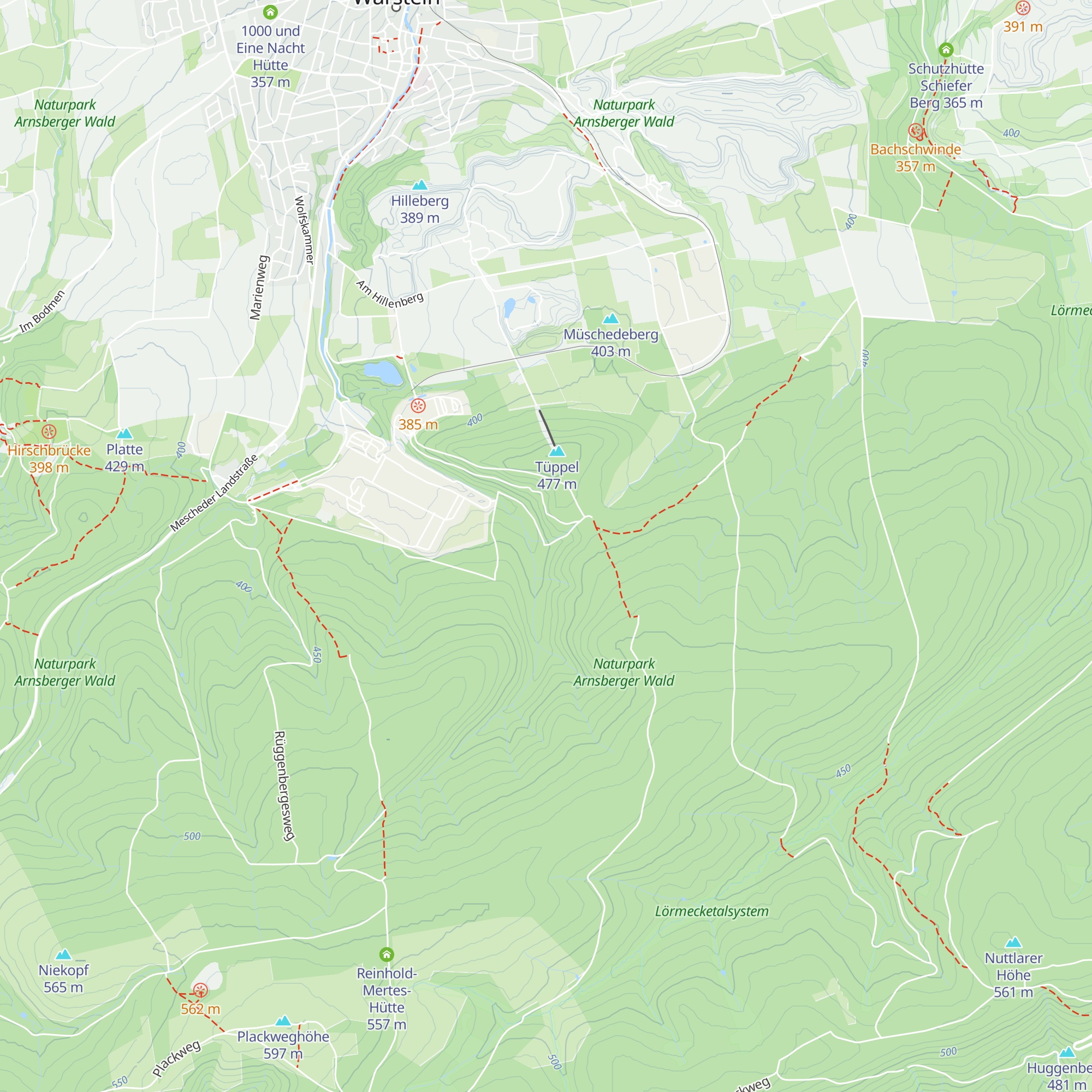 Franzosen-Hütte map
