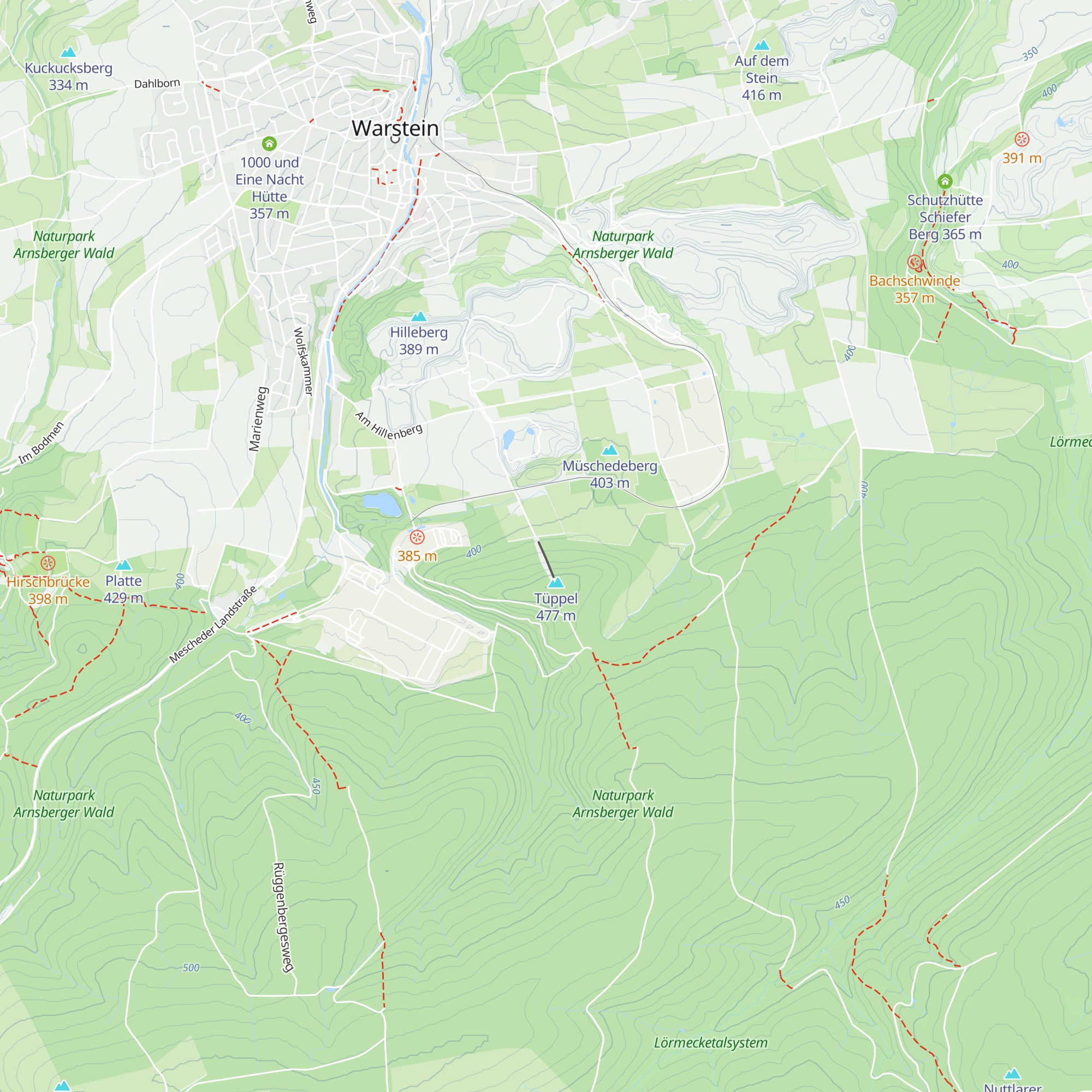 Skihütte am Tüppel map