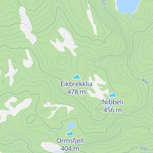 Map of Eikbrekklia