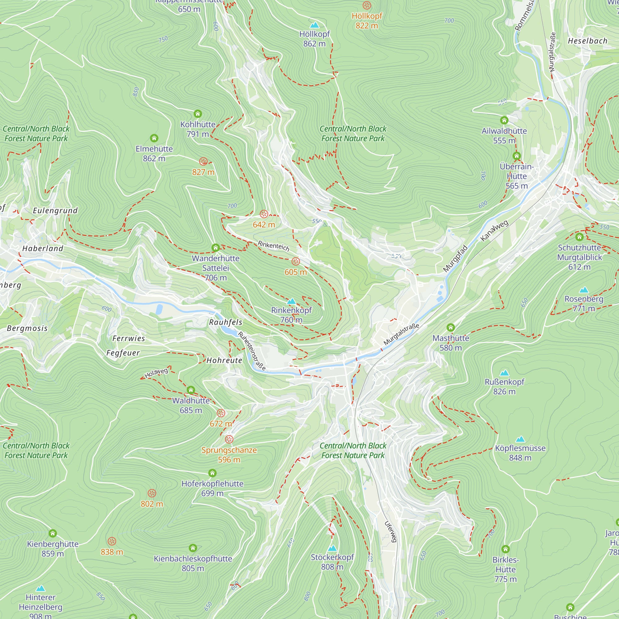 Schutzhütte Rinkenturm map