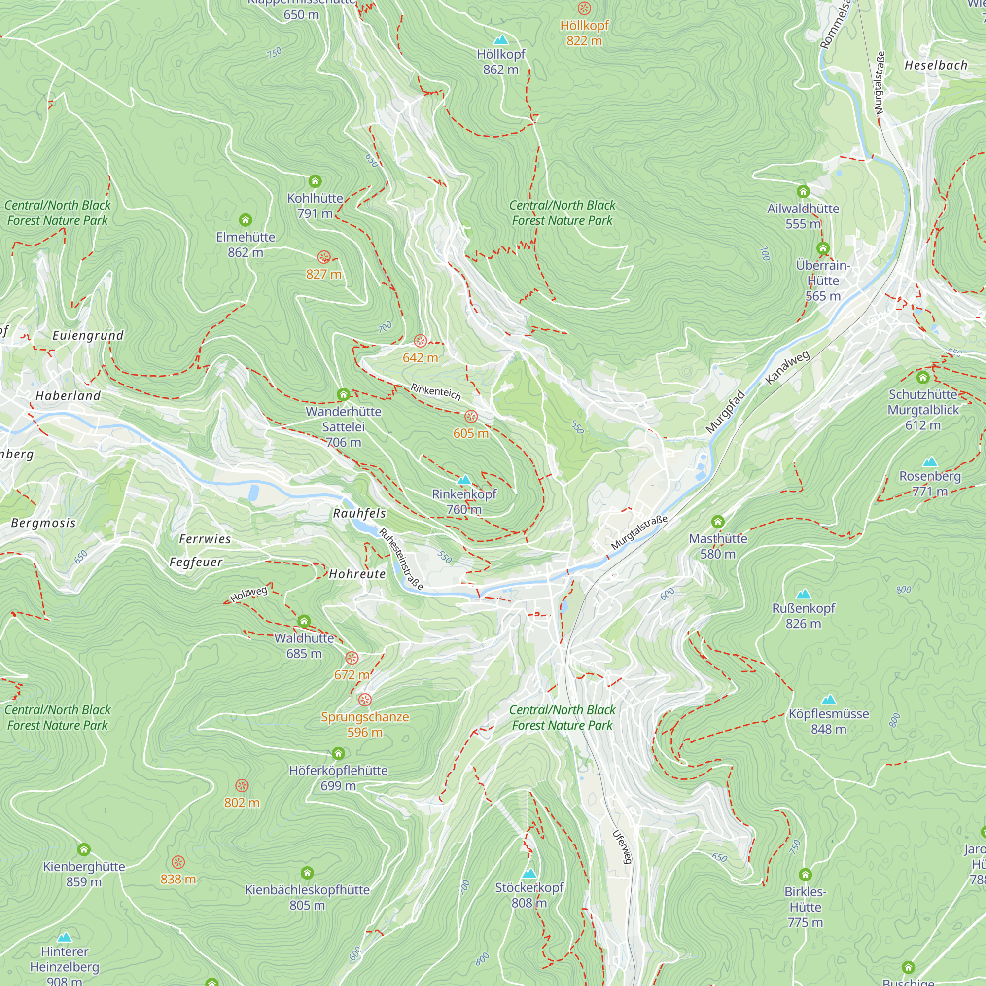 Schutzhütte Rinkenturm map