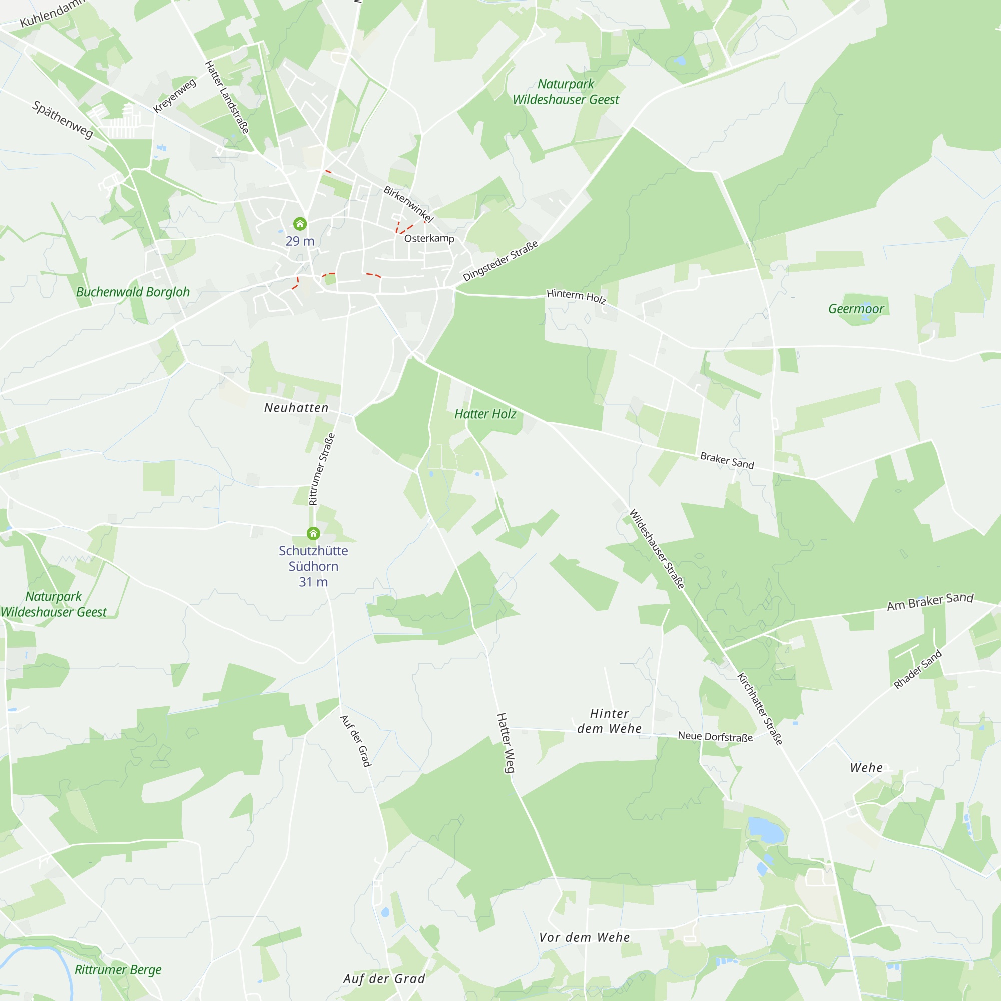 Schutzhütte Reiherbusch map
