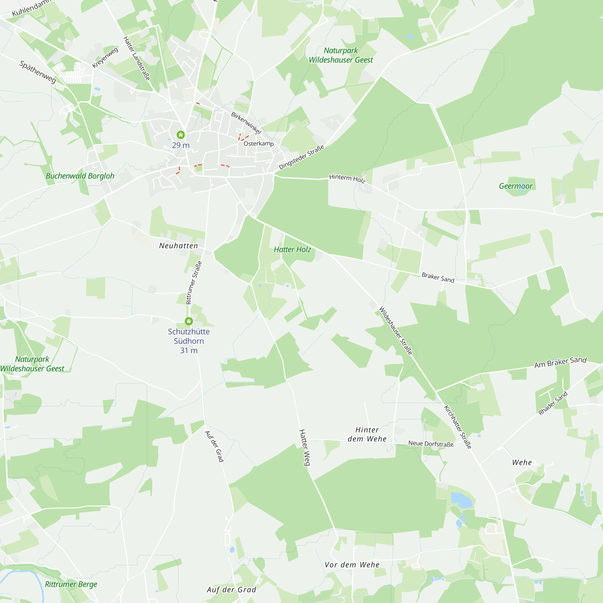 Schutzhütte Reiherbusch map