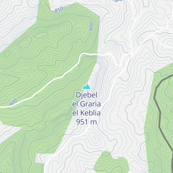 Map of Djebel el Graria el Keblia