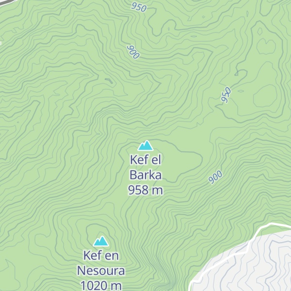 Map of Kef el Barka