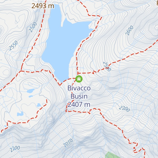 Map of Bivacco Busin