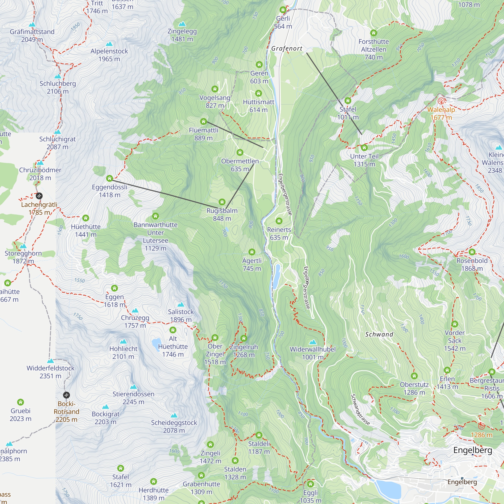 Ägertli map