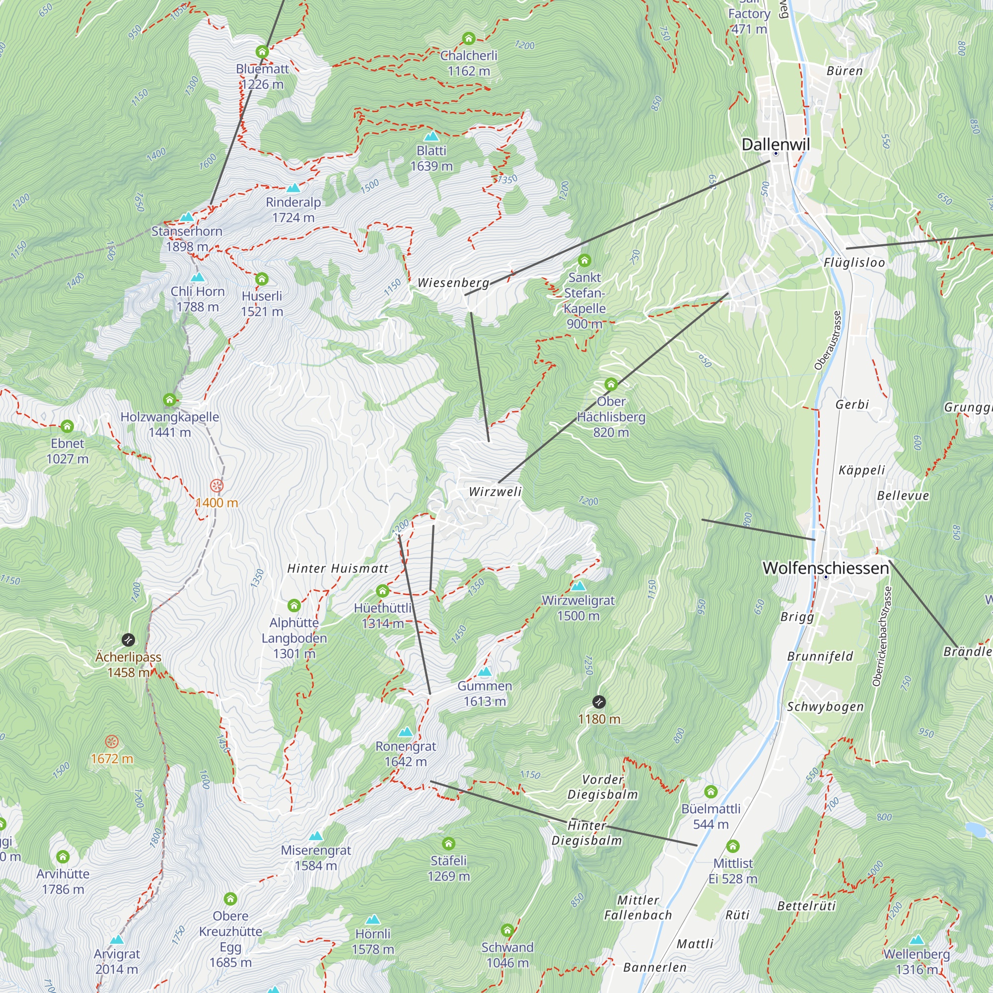 Arviblick map