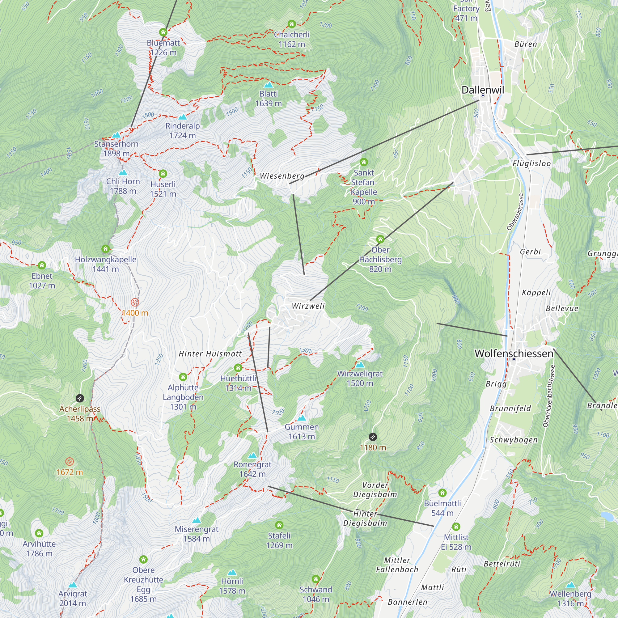 Arviblick map