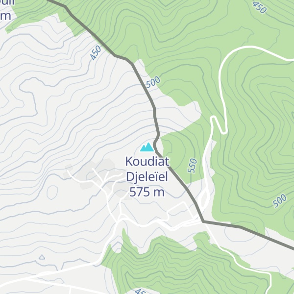 Map of Koudiat Djeleïel
