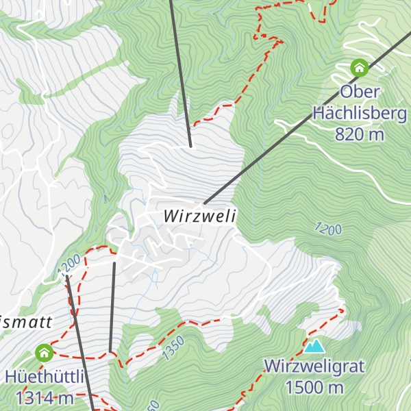 Map of Alpenrestaurant Wirzweli