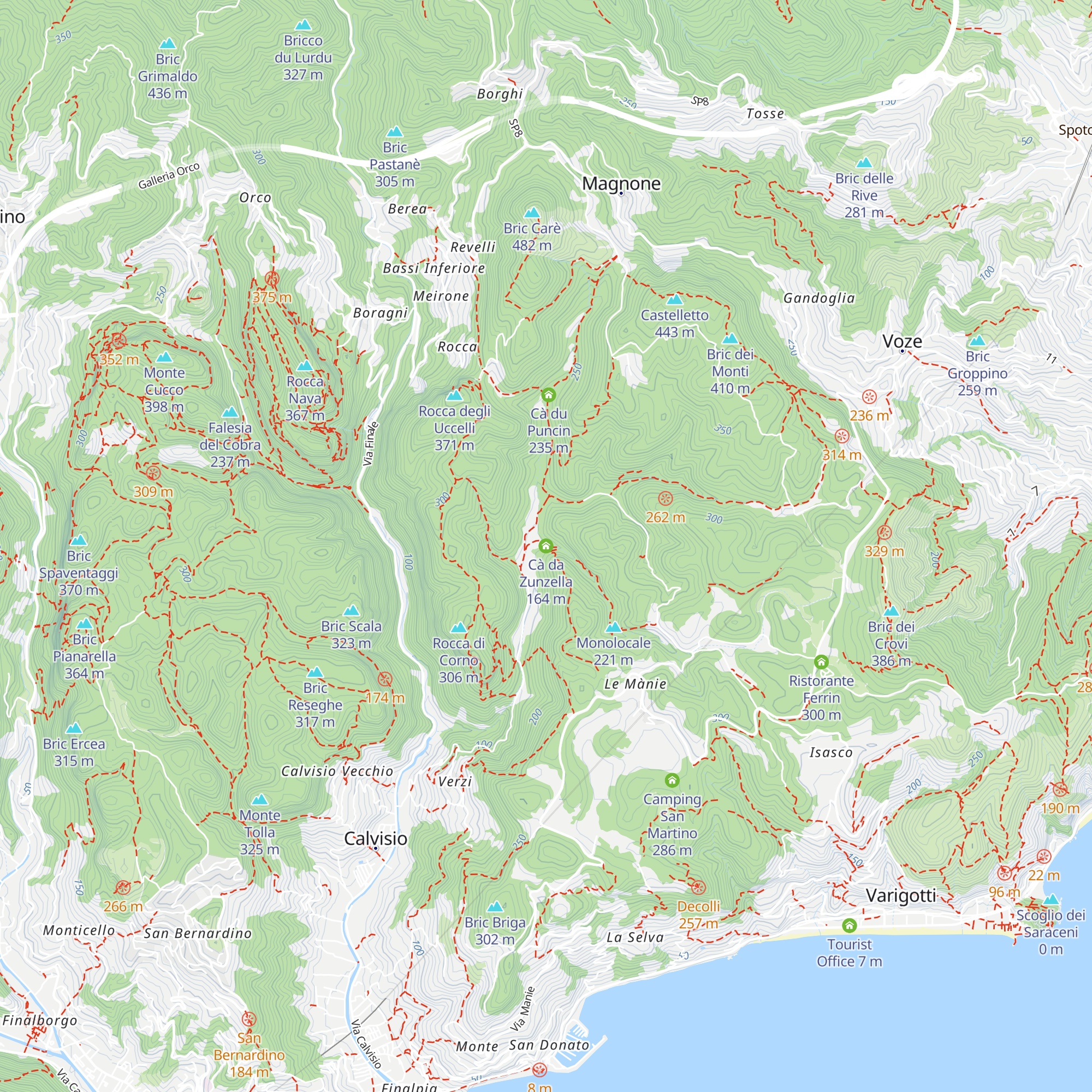 Cà da Zunzella map