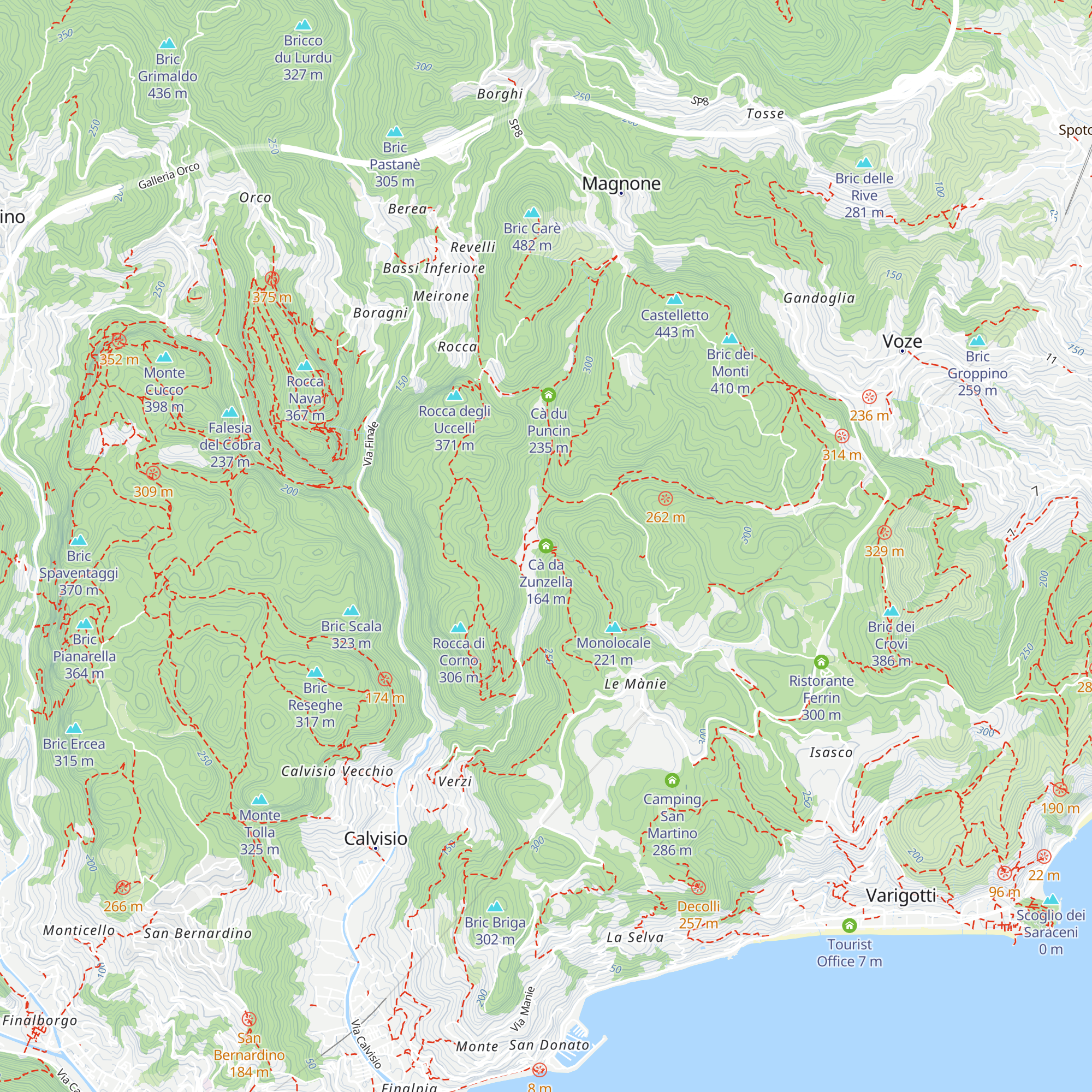 Cà da Zunzella map
