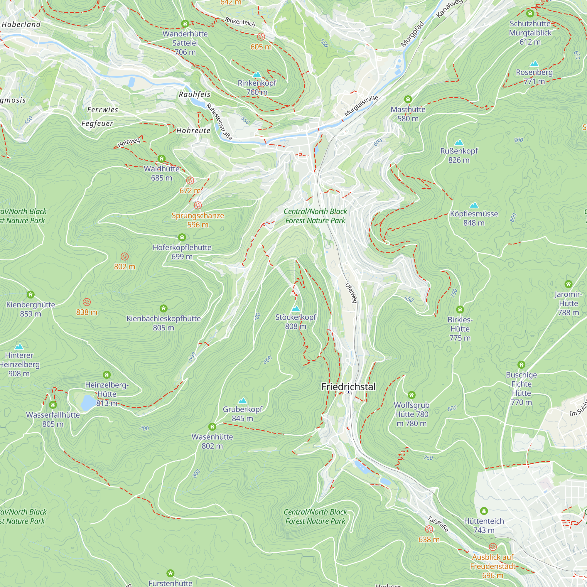 Glasmännlehütte map