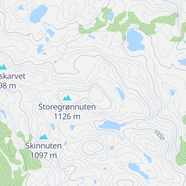 Map of Hovundfjellet