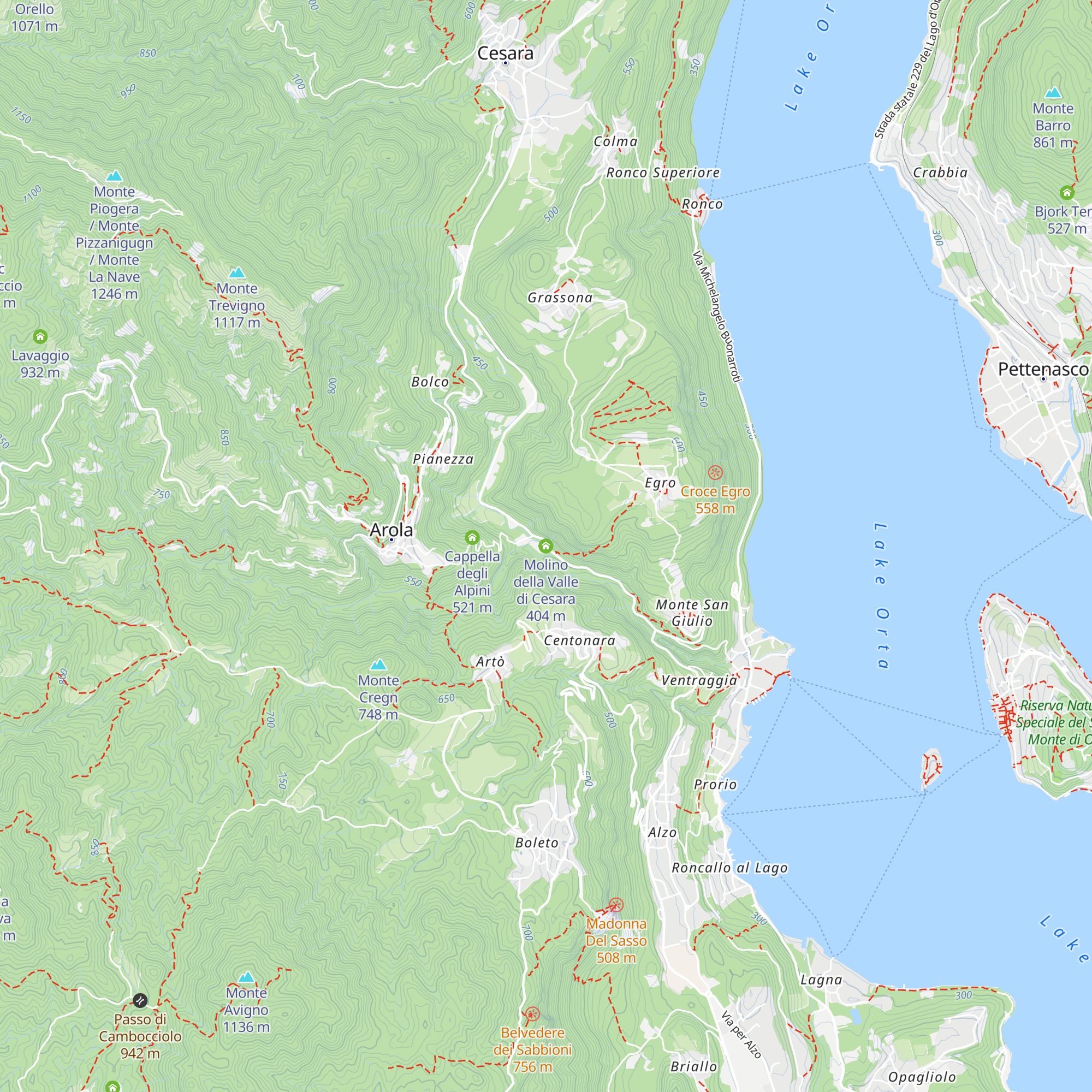 Molino della Valle di Cesara map
