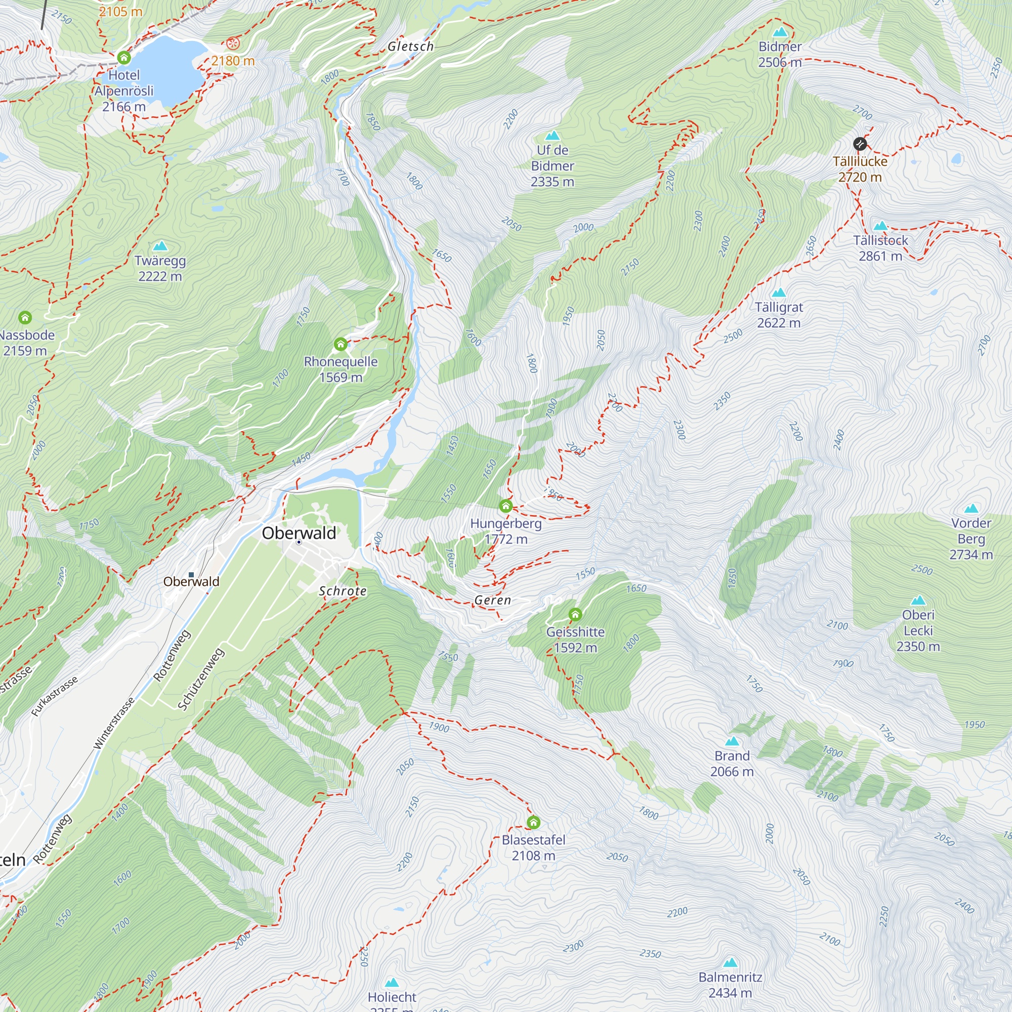 Hungerberg map