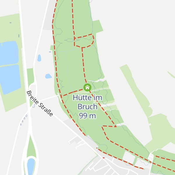 Map of Hütte im Bruch