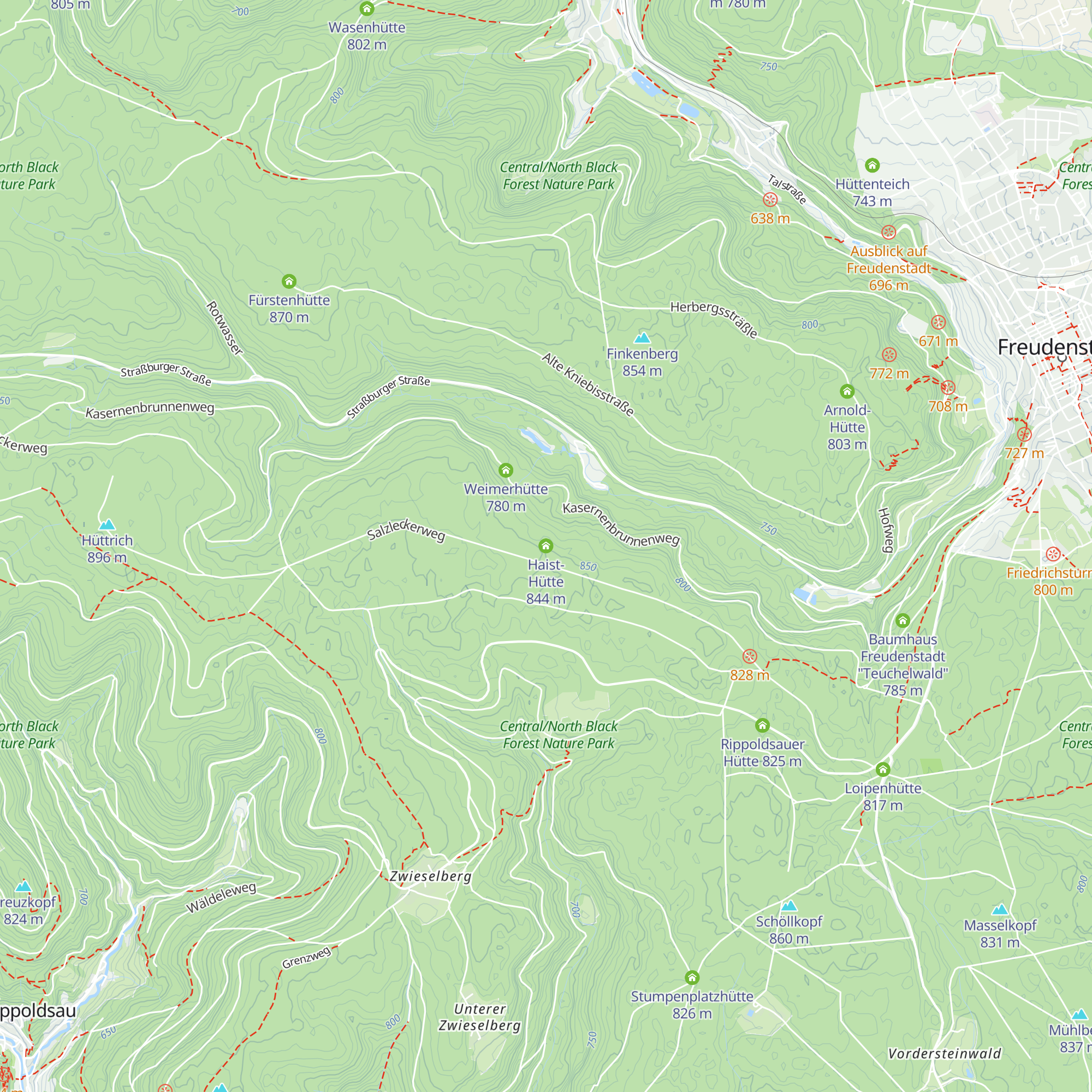 Haist-Hütte map