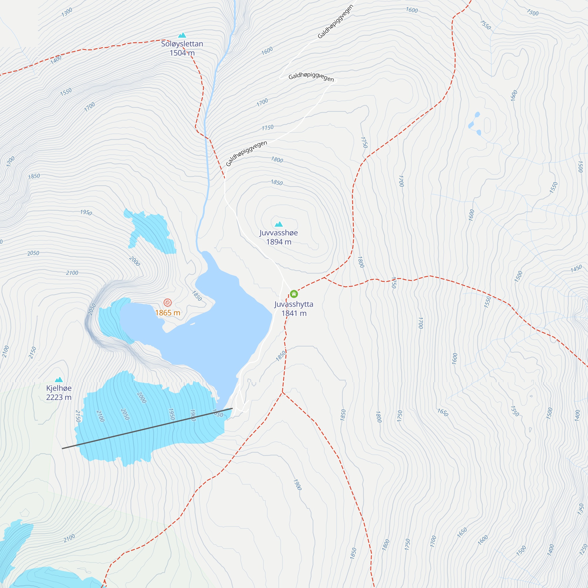 Juvasshytta map