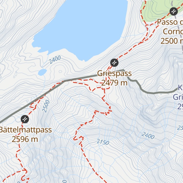 Map of Bivacco Passo del Gries