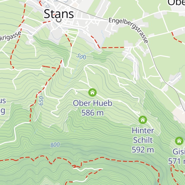 Map of Ober Hueb