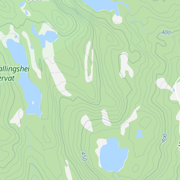 Map of Svanetjønnknuten