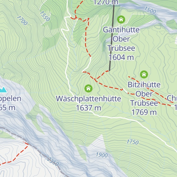 Map of Wäschplattenhütte