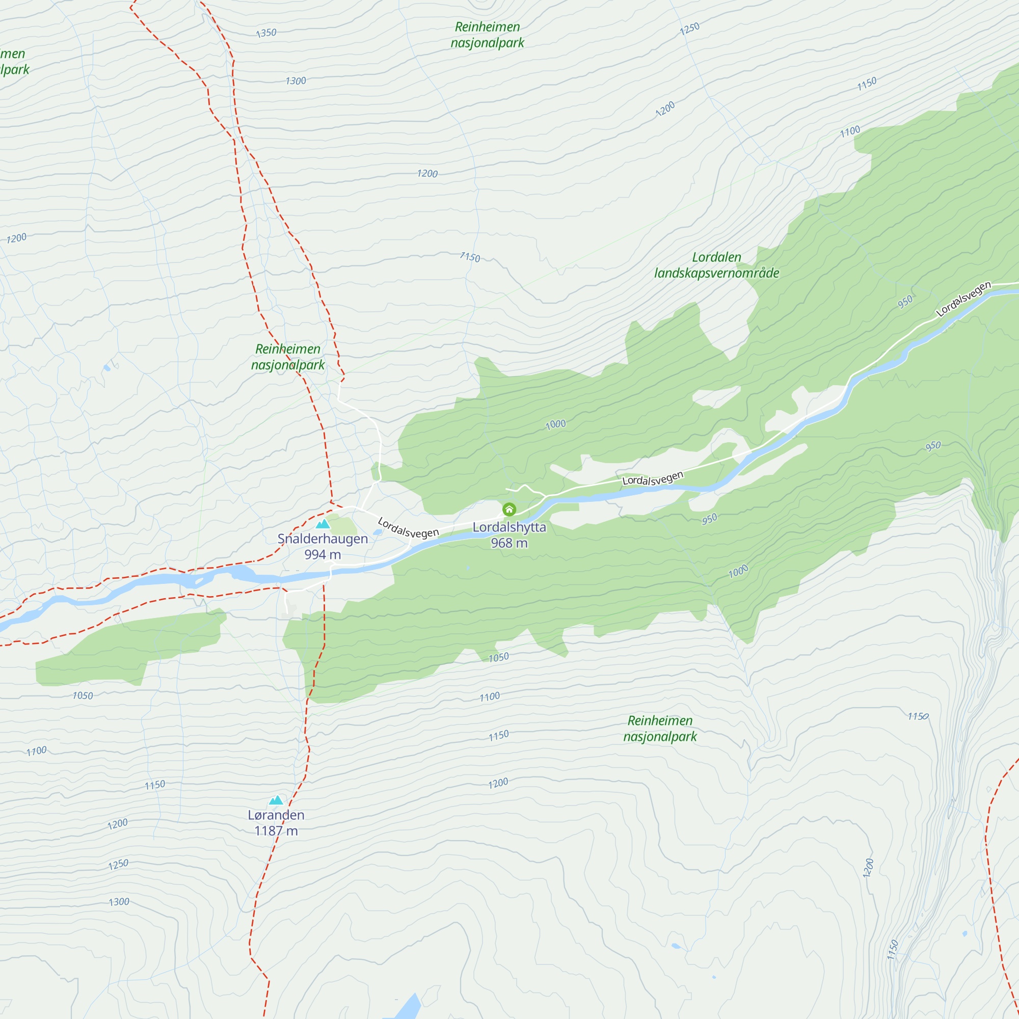 Lordalshytta map