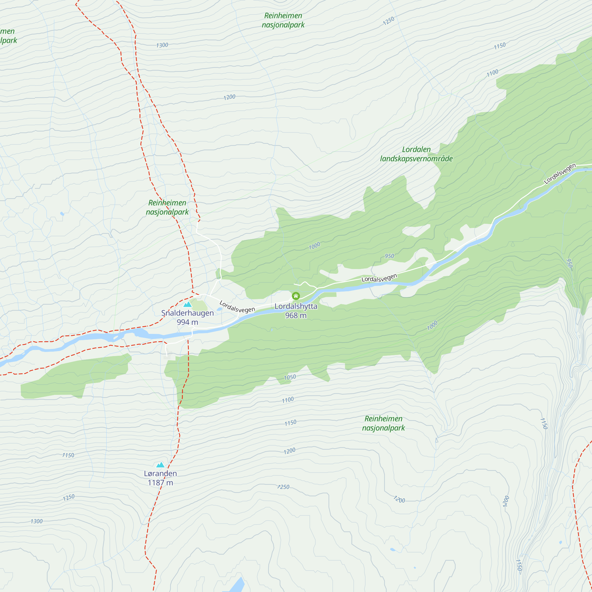 Lordalshytta map