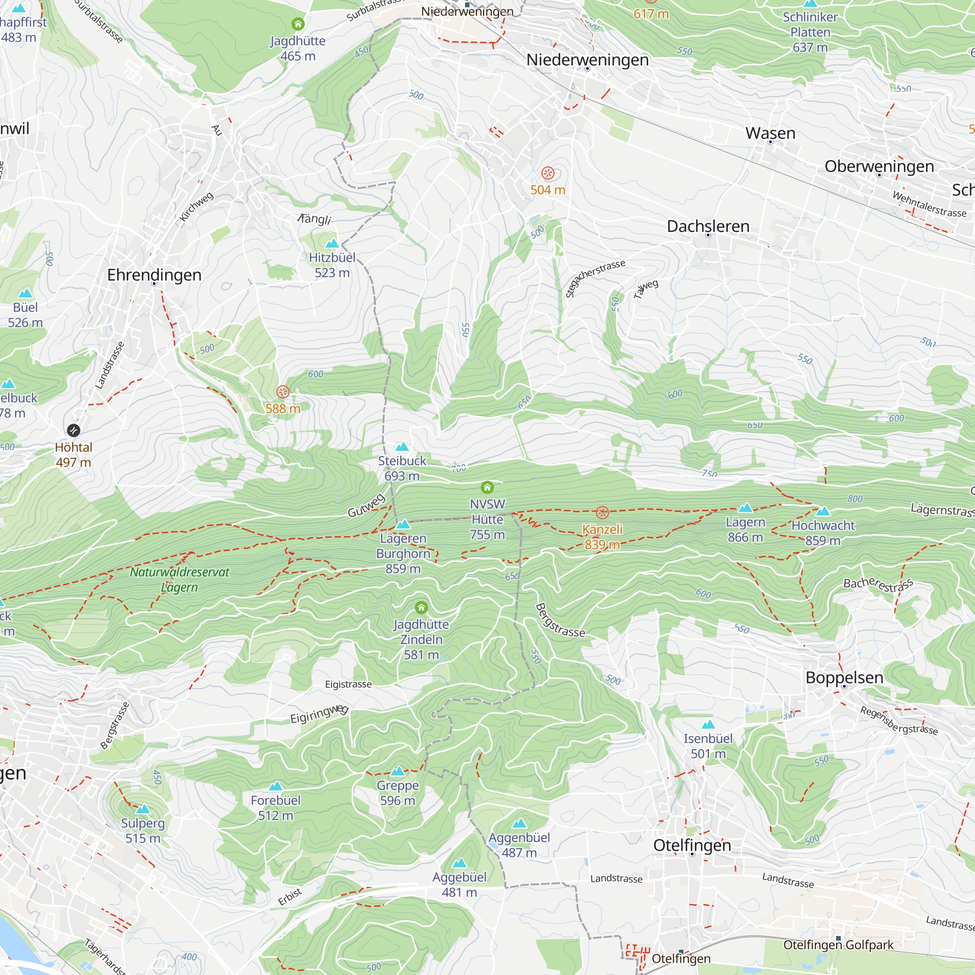 NVSW Hütte map
