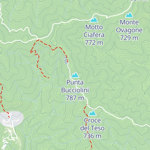 Map of Punta Bucciolini