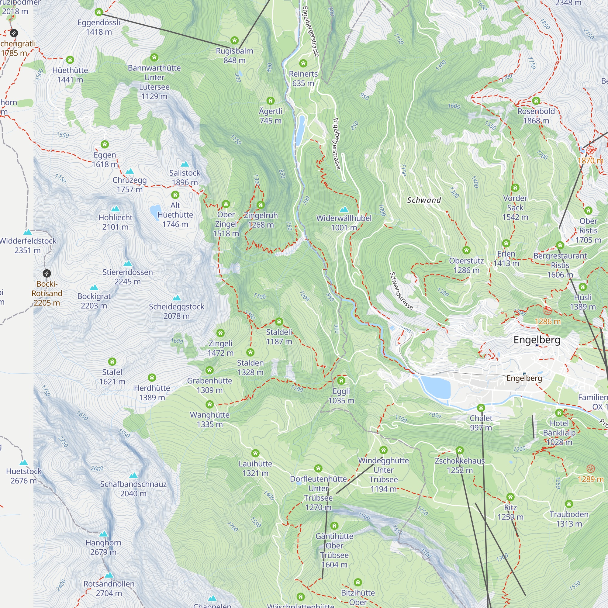 Arni-Schwändli map