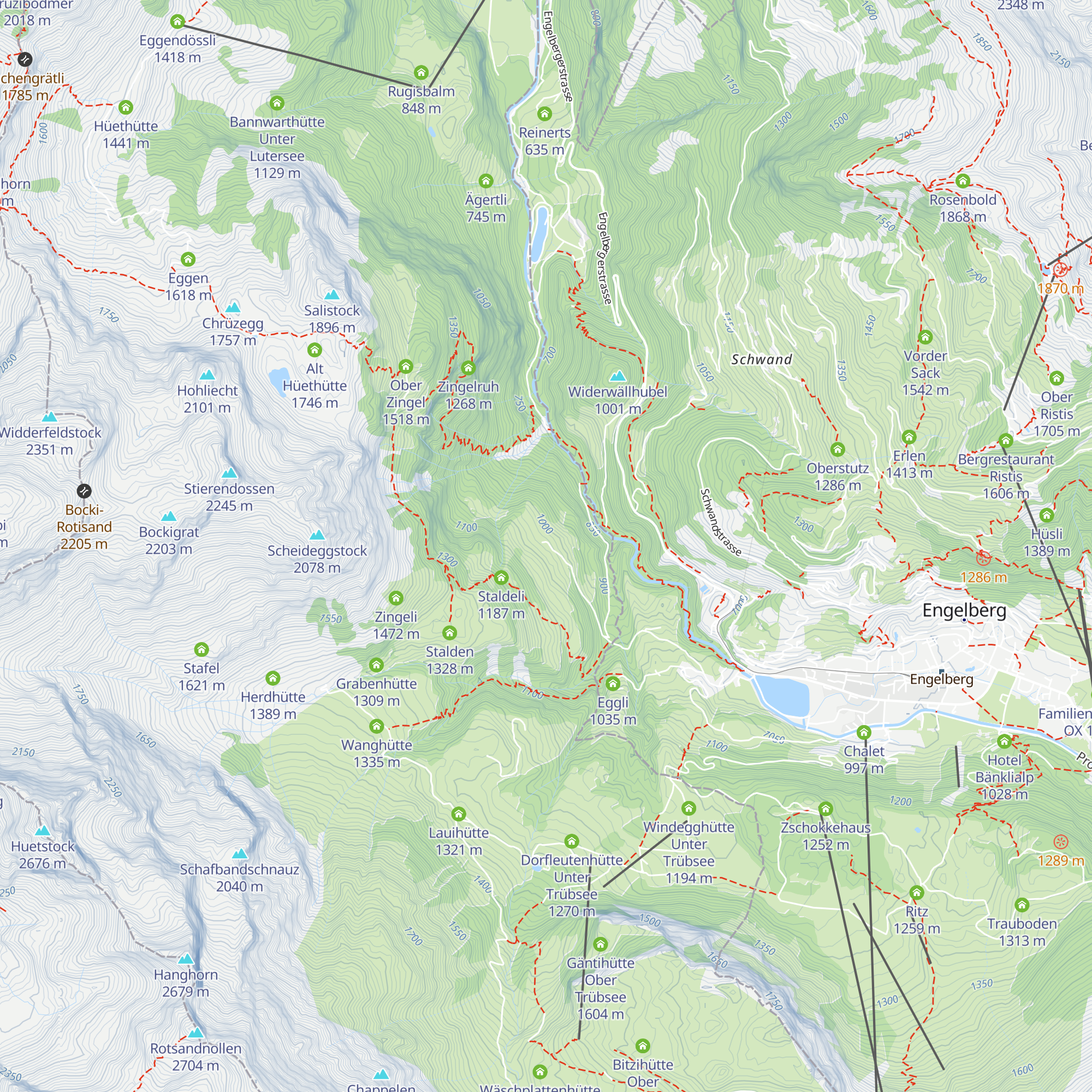 Arni-Schwändli map
