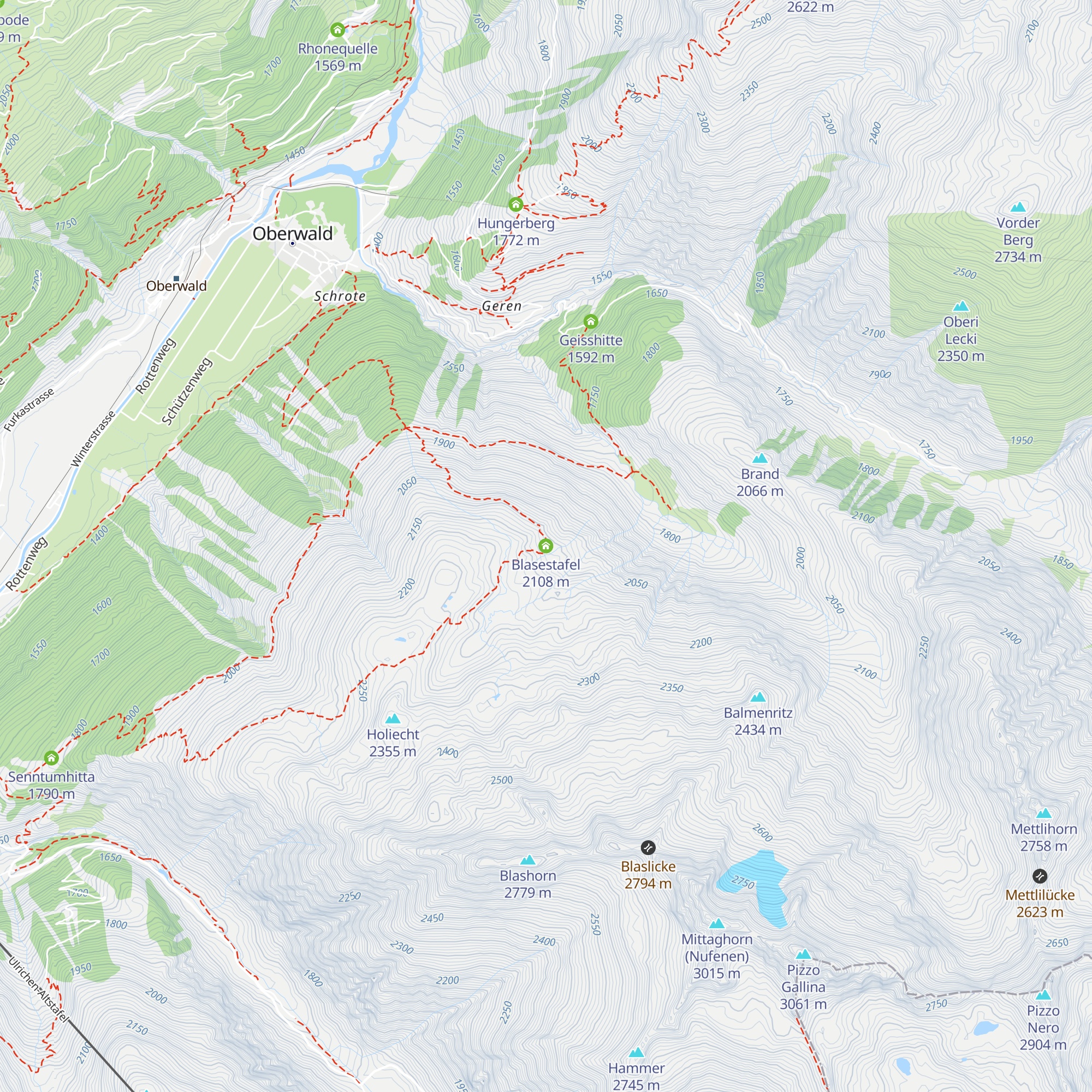 Blasestafel map