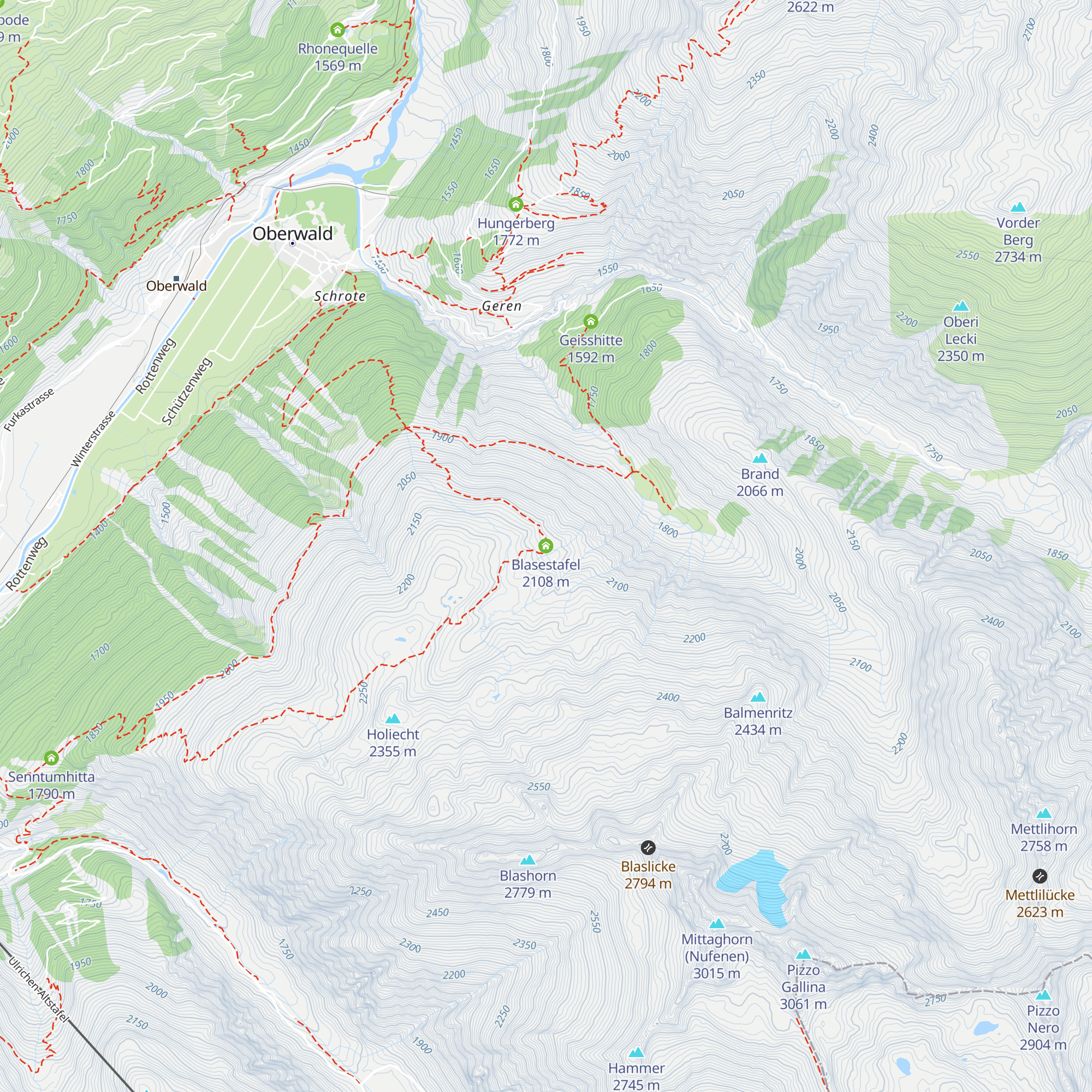 Blasestafel map