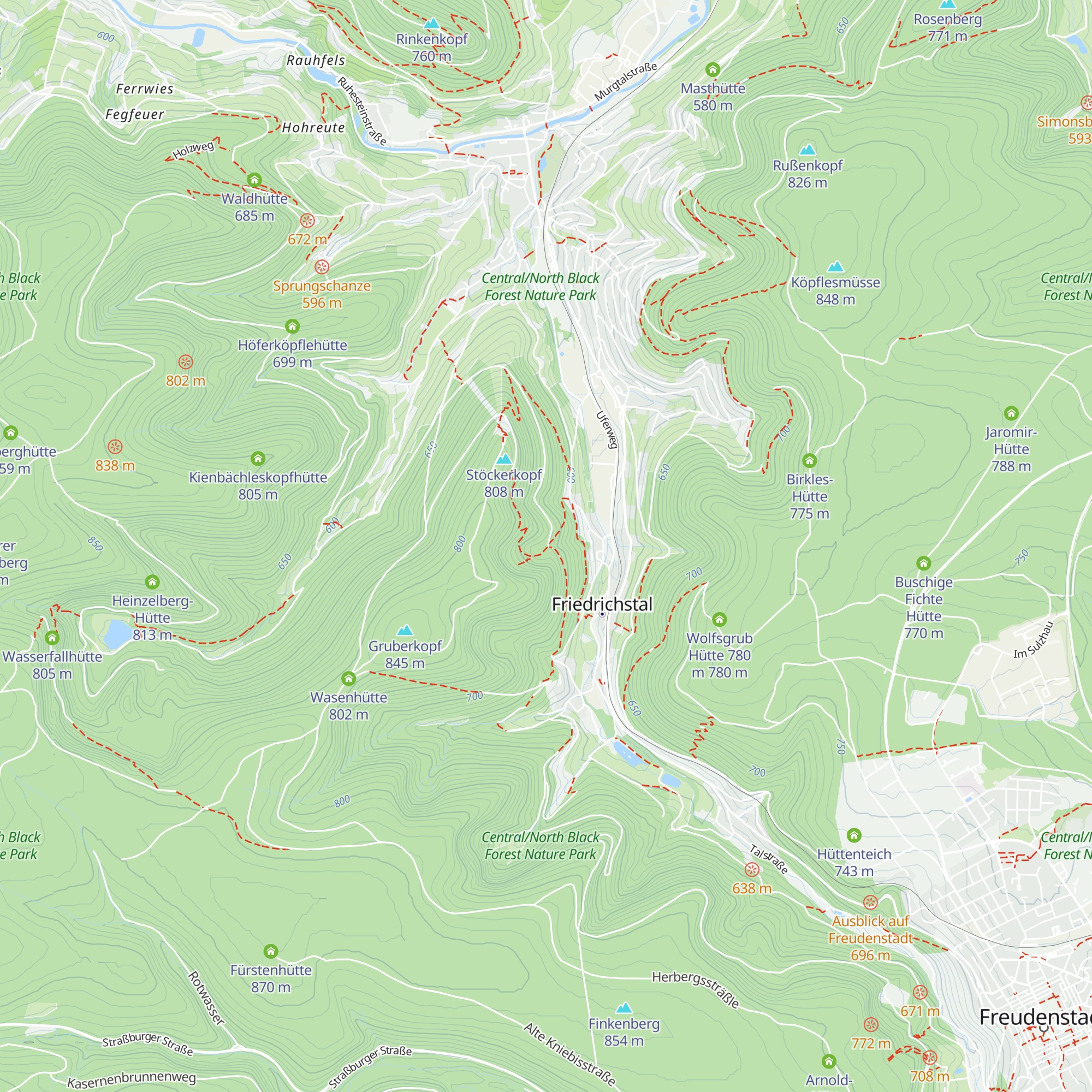 Misse-Hütte map