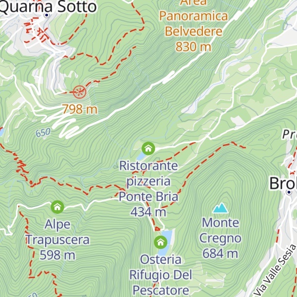 Map of Ristorante pizzeria Ponte Bria