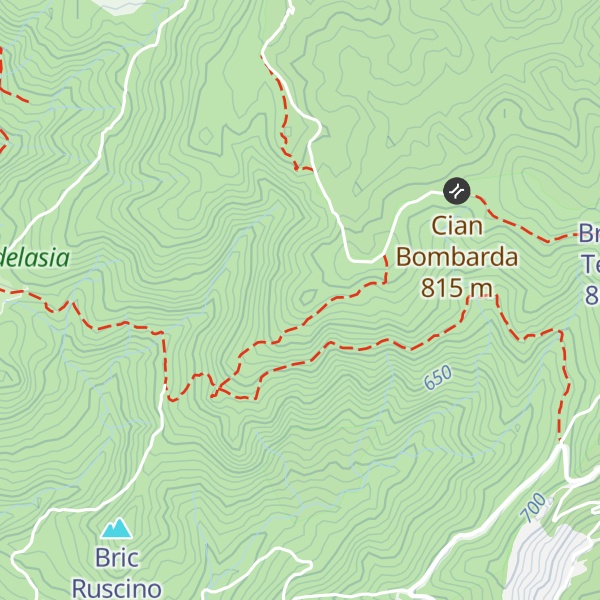 Map of Rocca dell'Adelasia