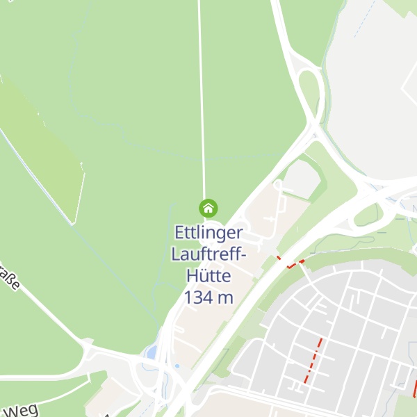 Map of Ettlinger Lauftreff-Hütte