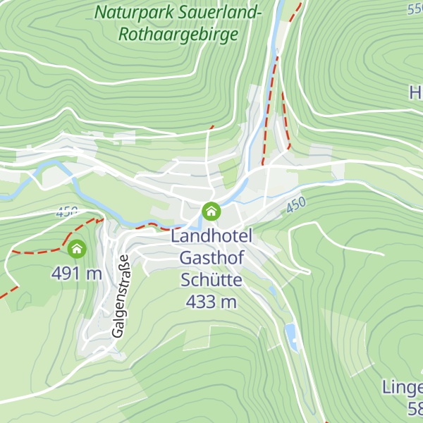 Map of Landhotel Gasthof Schütte