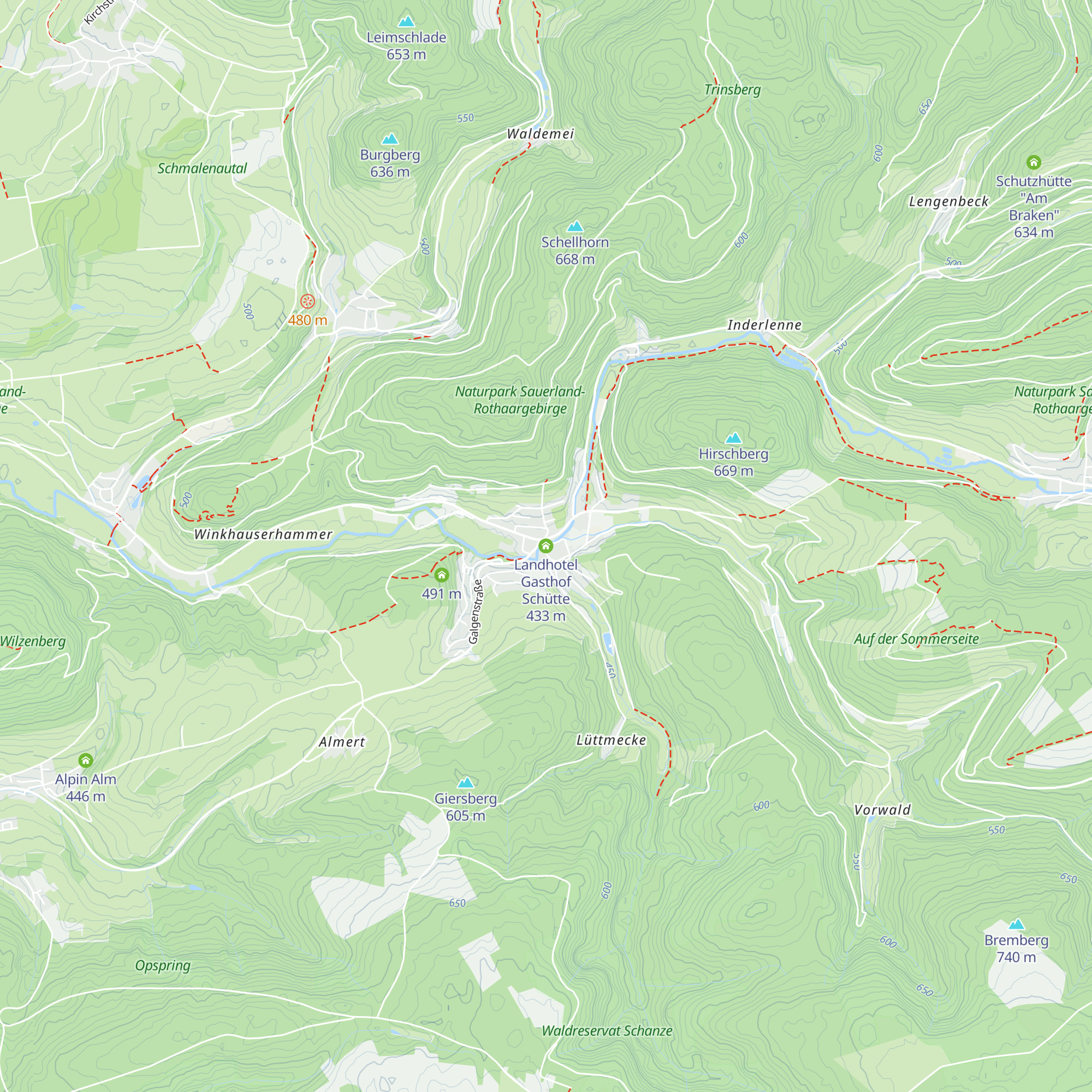 Landhotel Gasthof Schütte map