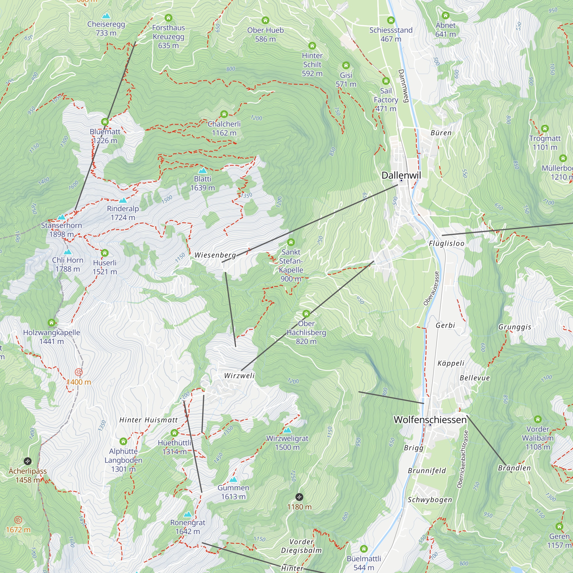 Ferienhaus Heinzi map