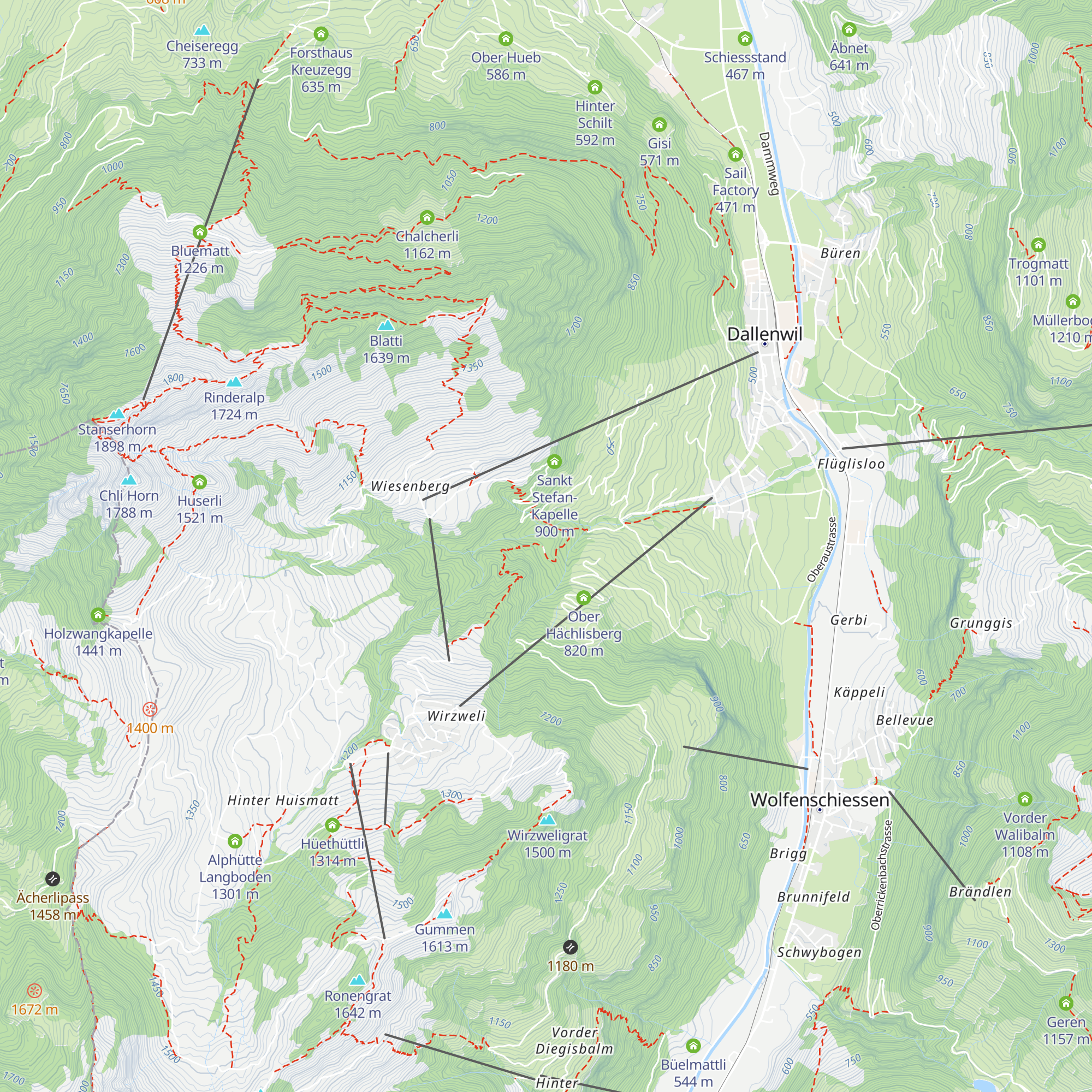 Ferienhaus Heinzi map