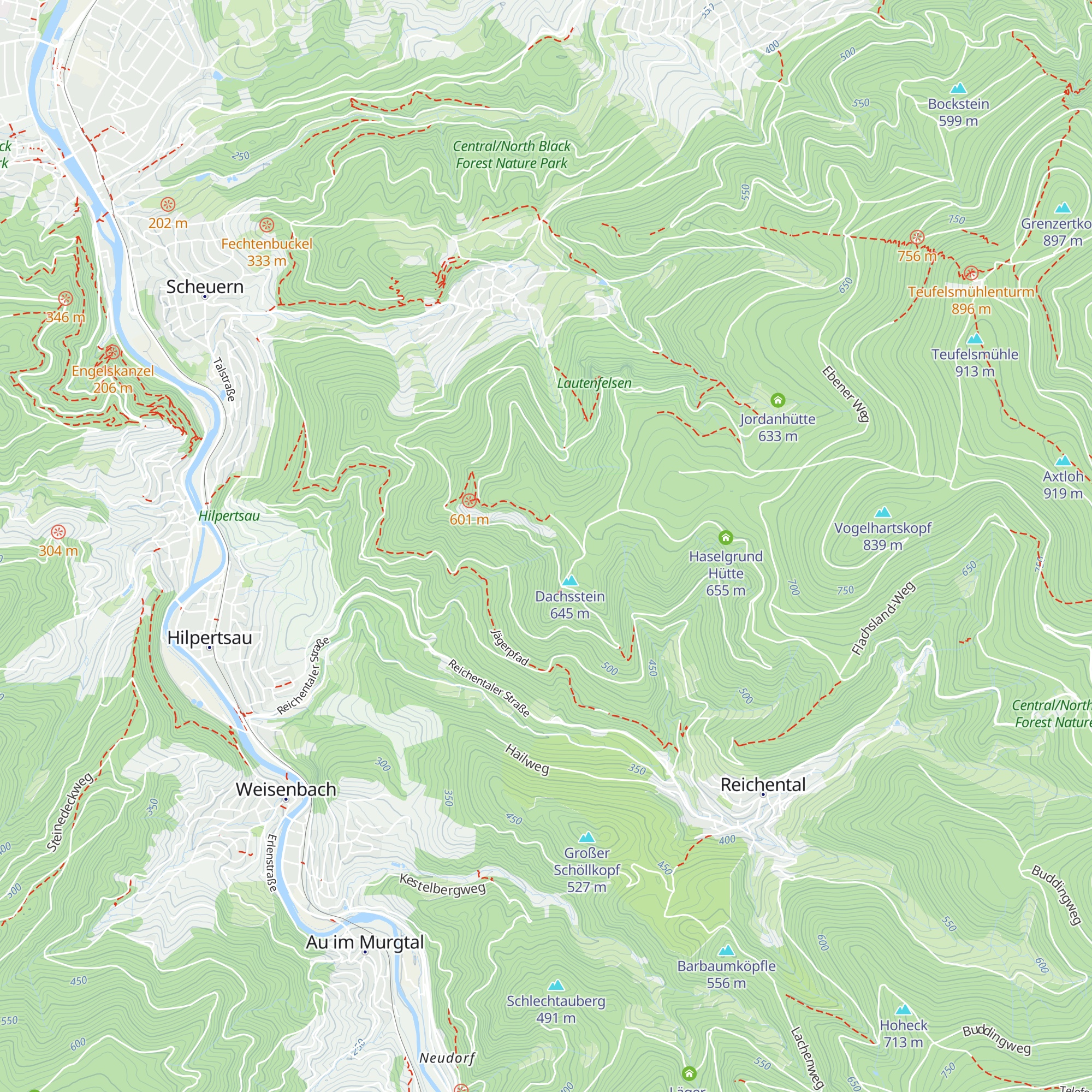 Rockertfelsenhütte map