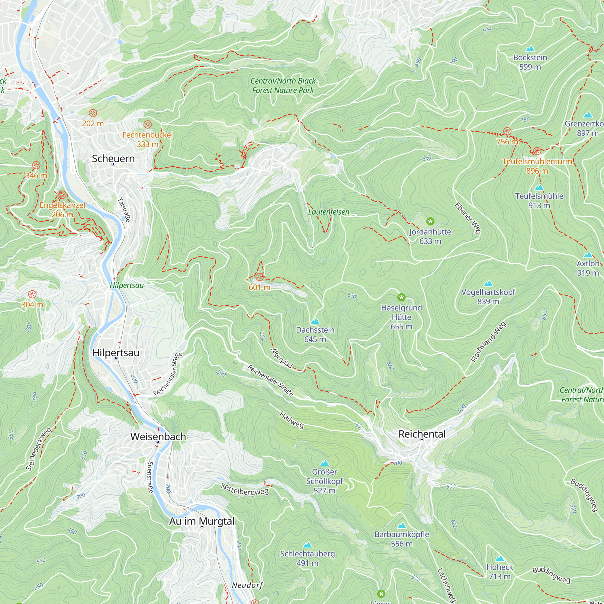 Rockertfelsenhütte map